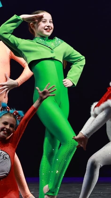 Cat in the Hat Green Catsuit with Blazer - Image 1