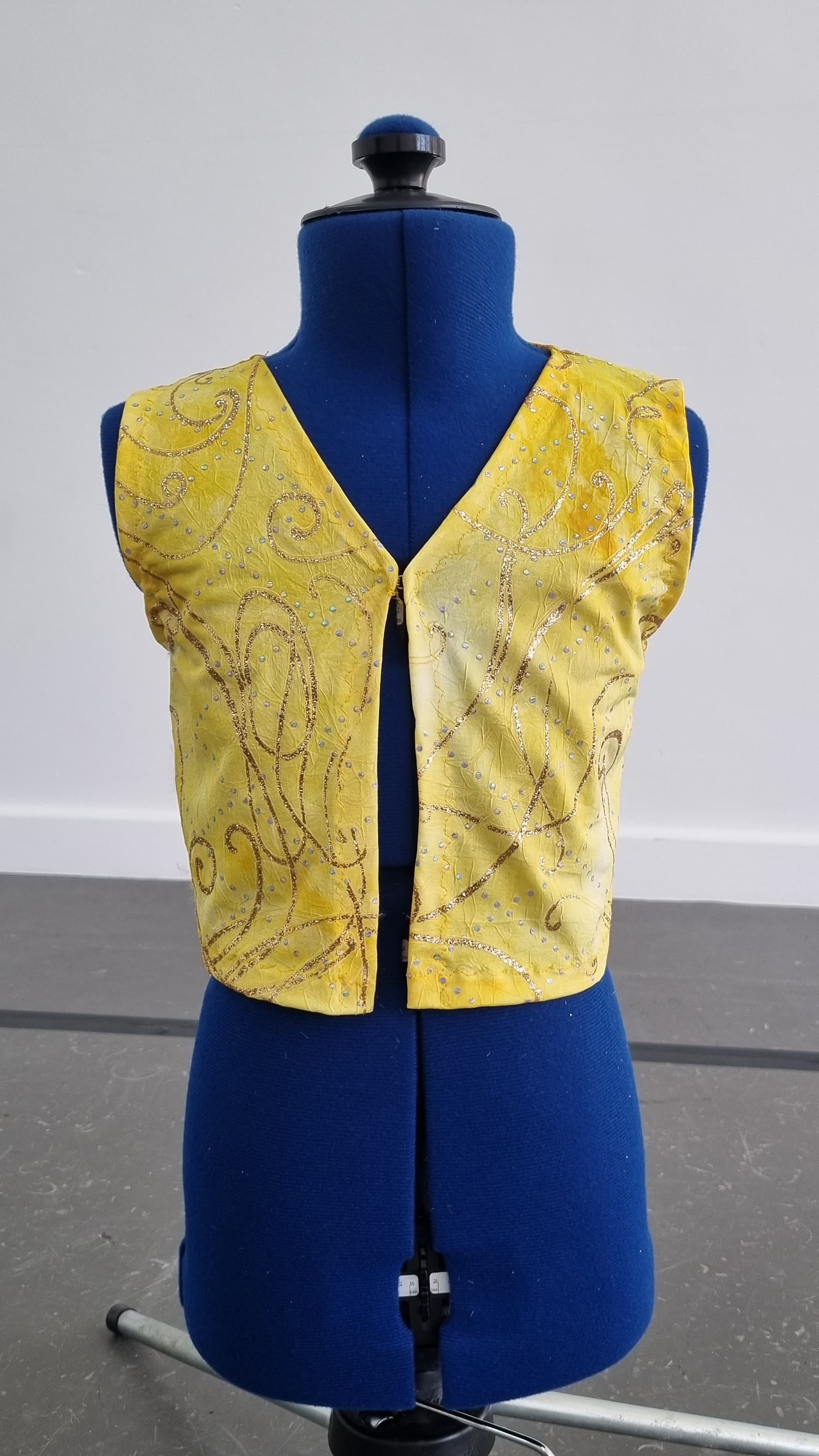 Fluffy Yellow Waistcoat - Image 1