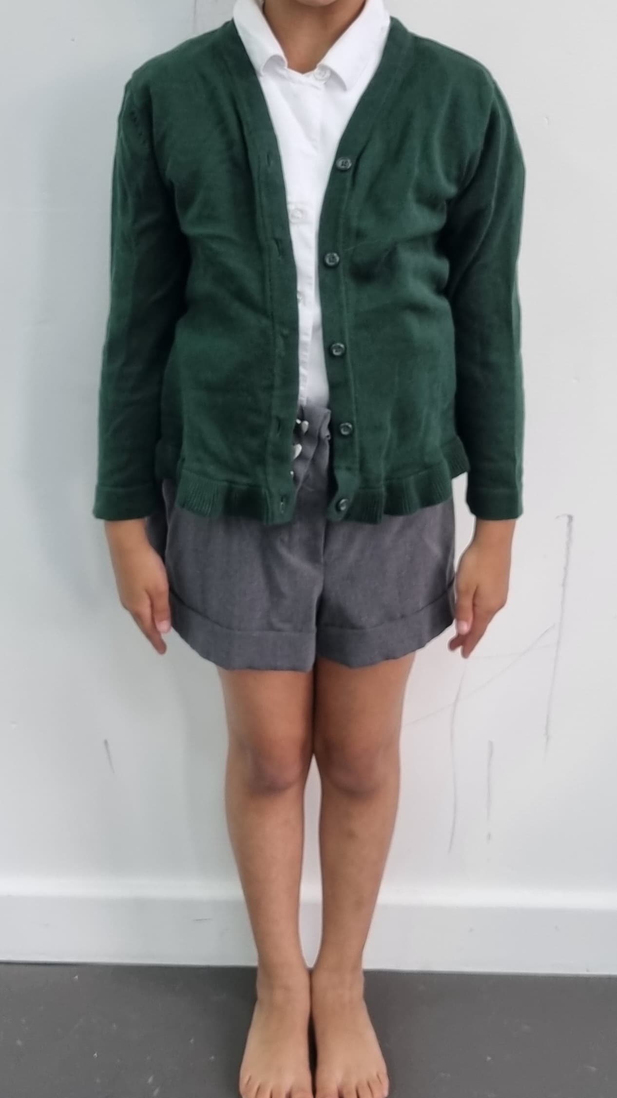 School Uniform Dark Green Cardigan - Image 1