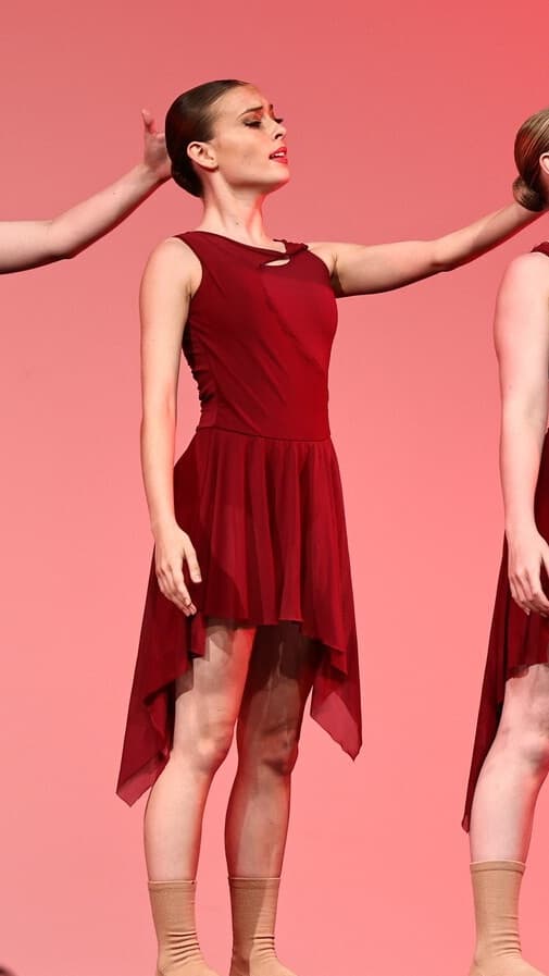 Revolution Drape Maroon Dress - Image 1