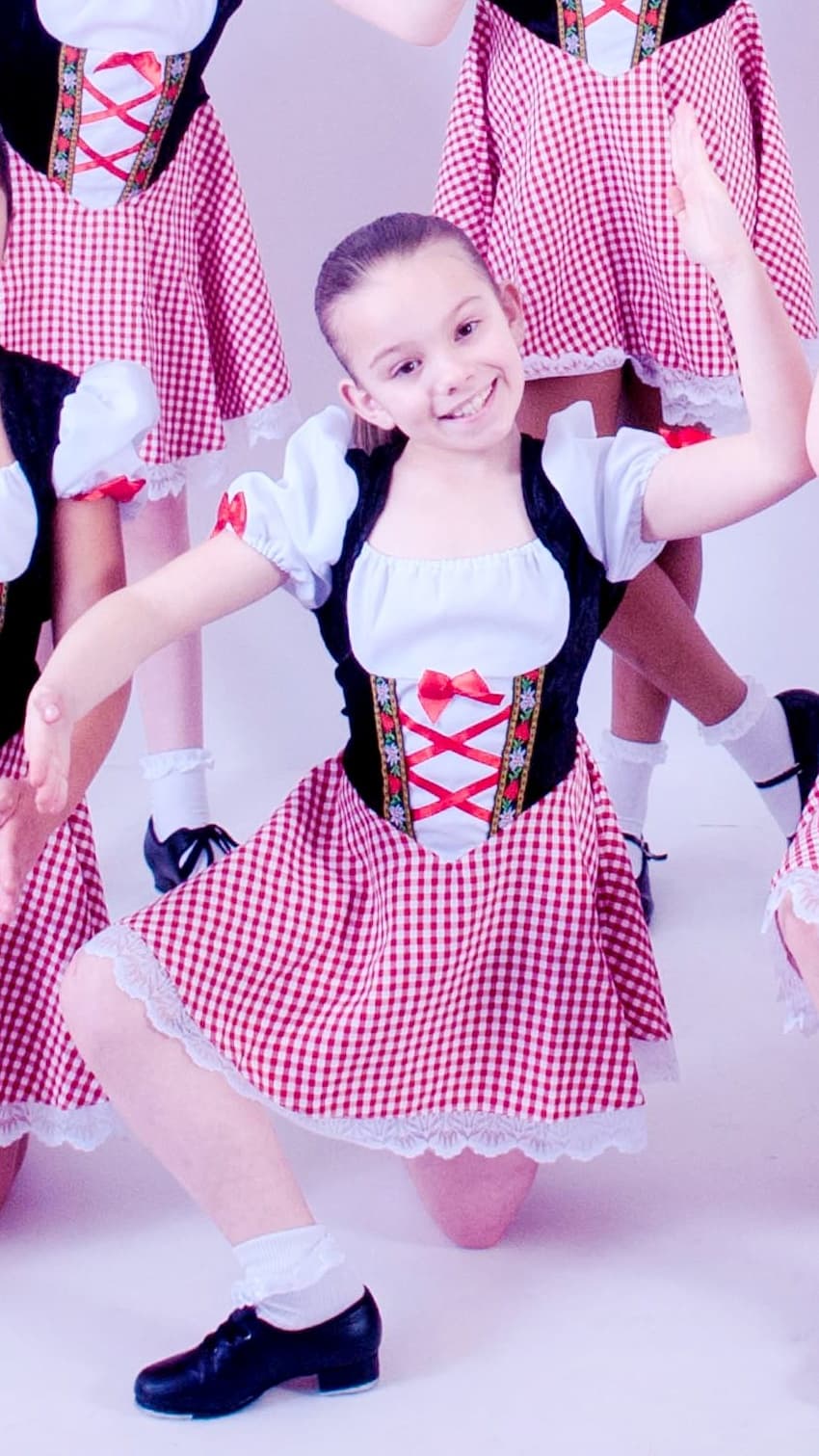 1st Position Red Gingham Dress - Image 1