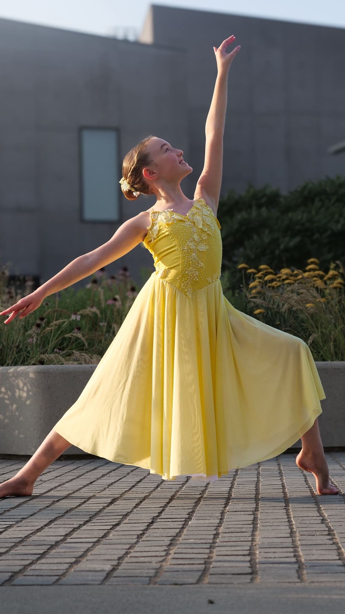 Wizard of Oz Goodbye Yellow Brick Road Dress (Yellow & Blue)
