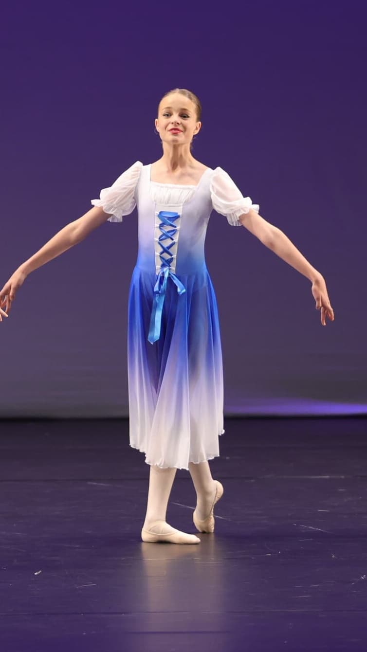 Images Villager Blue Ombre Dress
