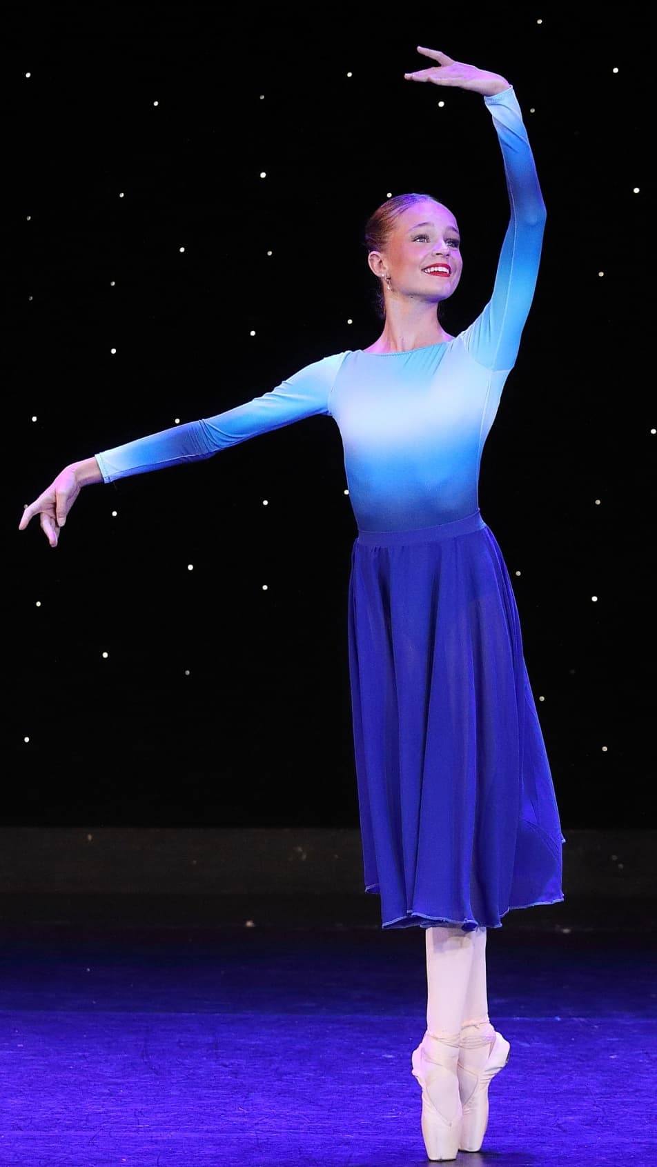 Water Ombré Blue Leotard and Skirt - Image 1