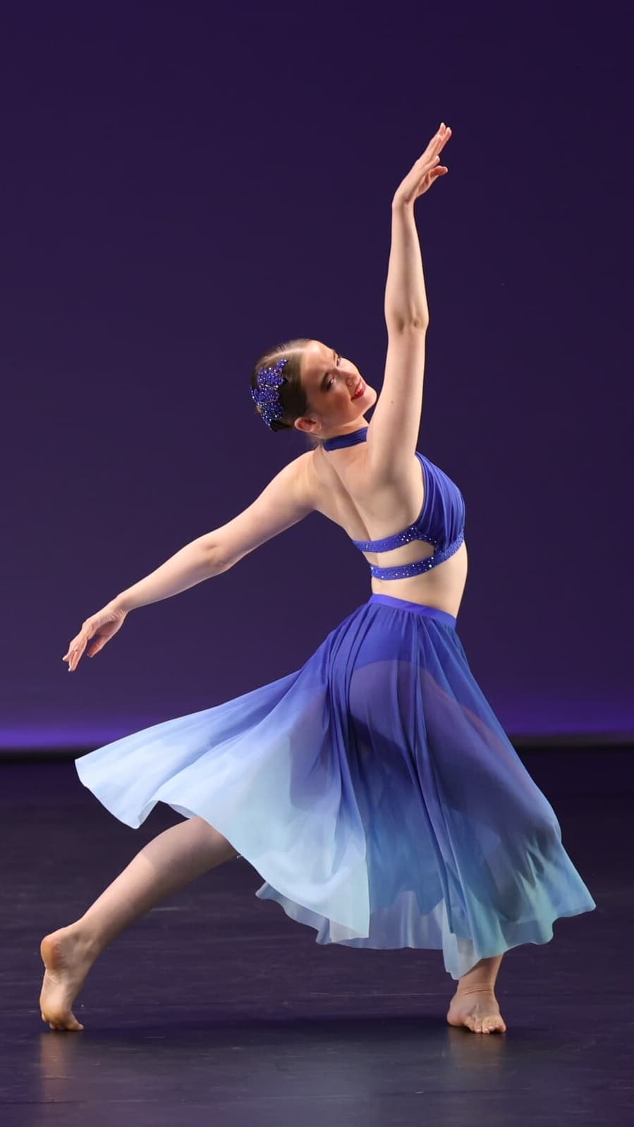 My Way Blue Ombre Skirt & Top - Image 1